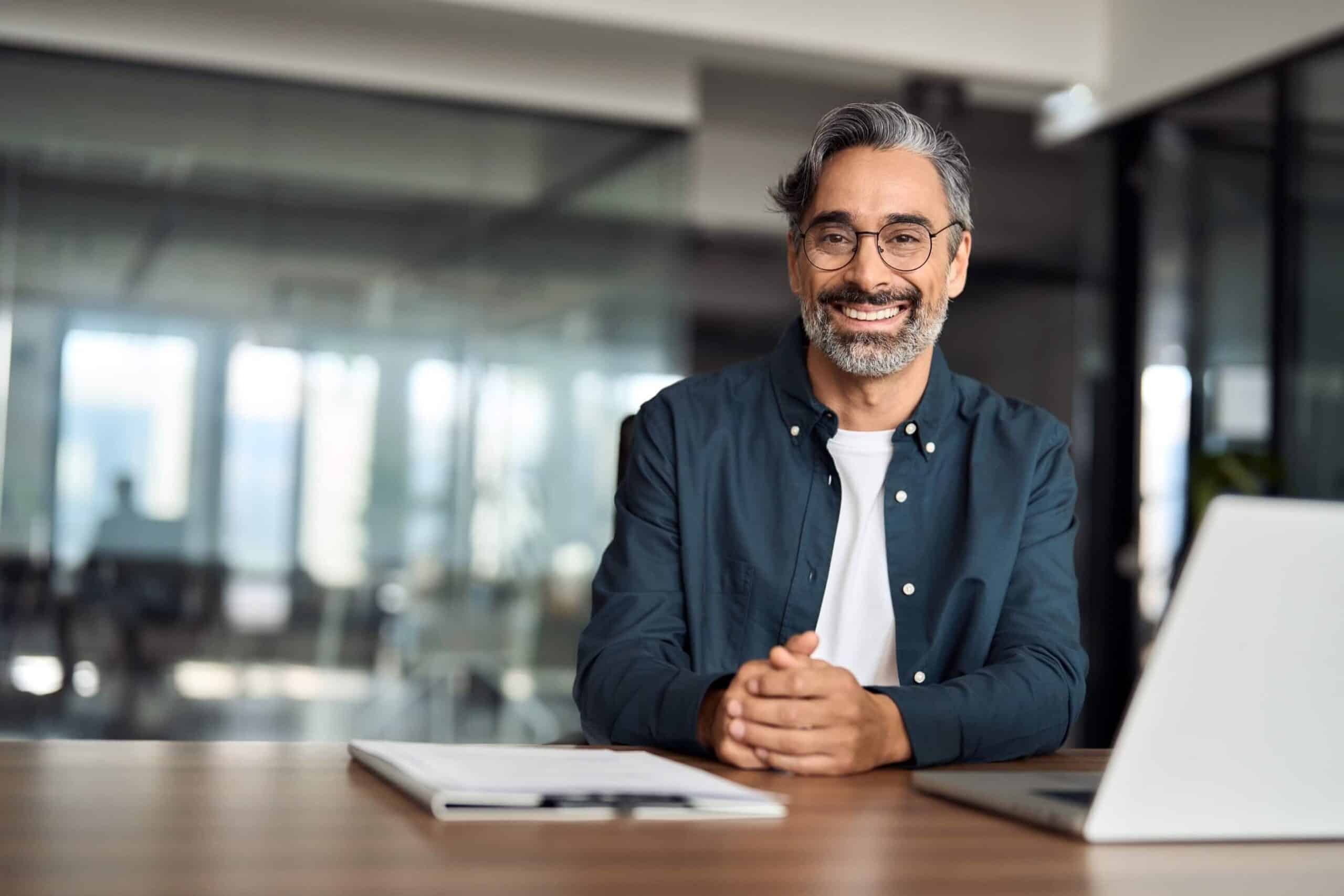 Middle age business man